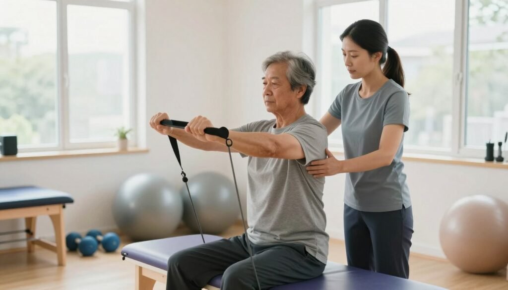 physiotherapy-guided recovery