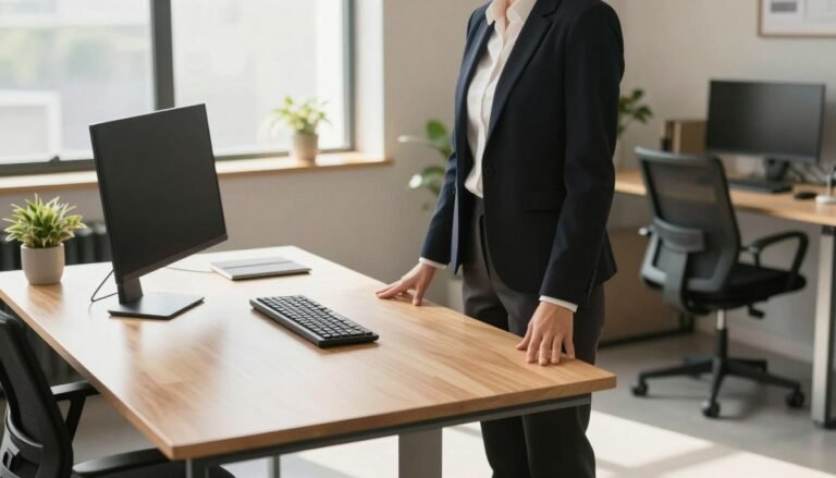 standing desk posture